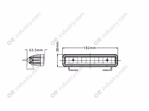 Lampa LEDBAR dalekosiężna 182mm - obrazek 2