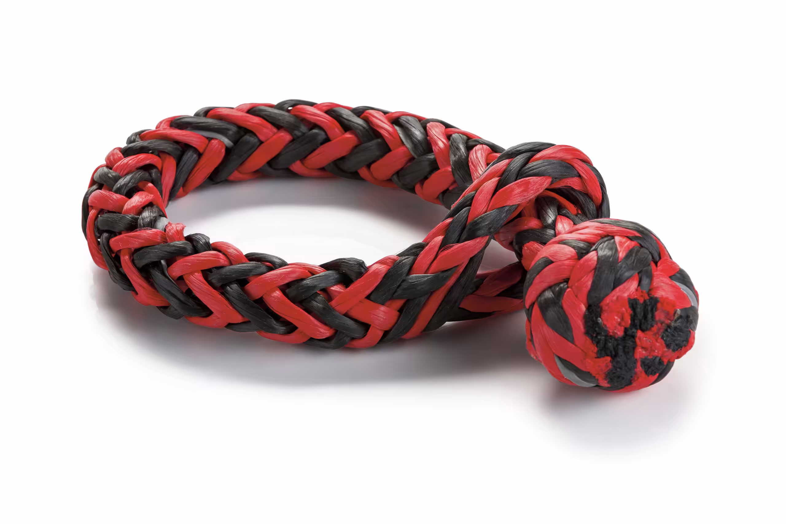 Miękka szekla Spydura WARN 12,7 mm (1/2") - czarno/czerwona, odblaskowa