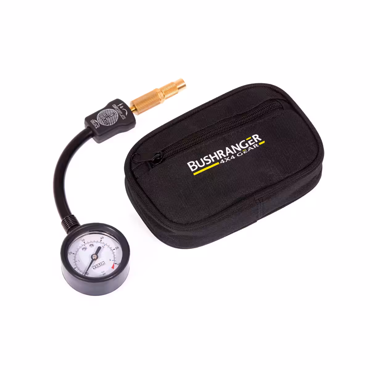 Manometr BUSHRANGER do szybkiego spuszczania powietrza z kół 73X31
